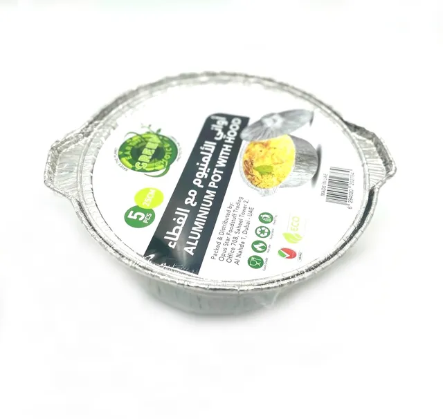 Earth Green Choice Aluminium Pot With Hood - 5's