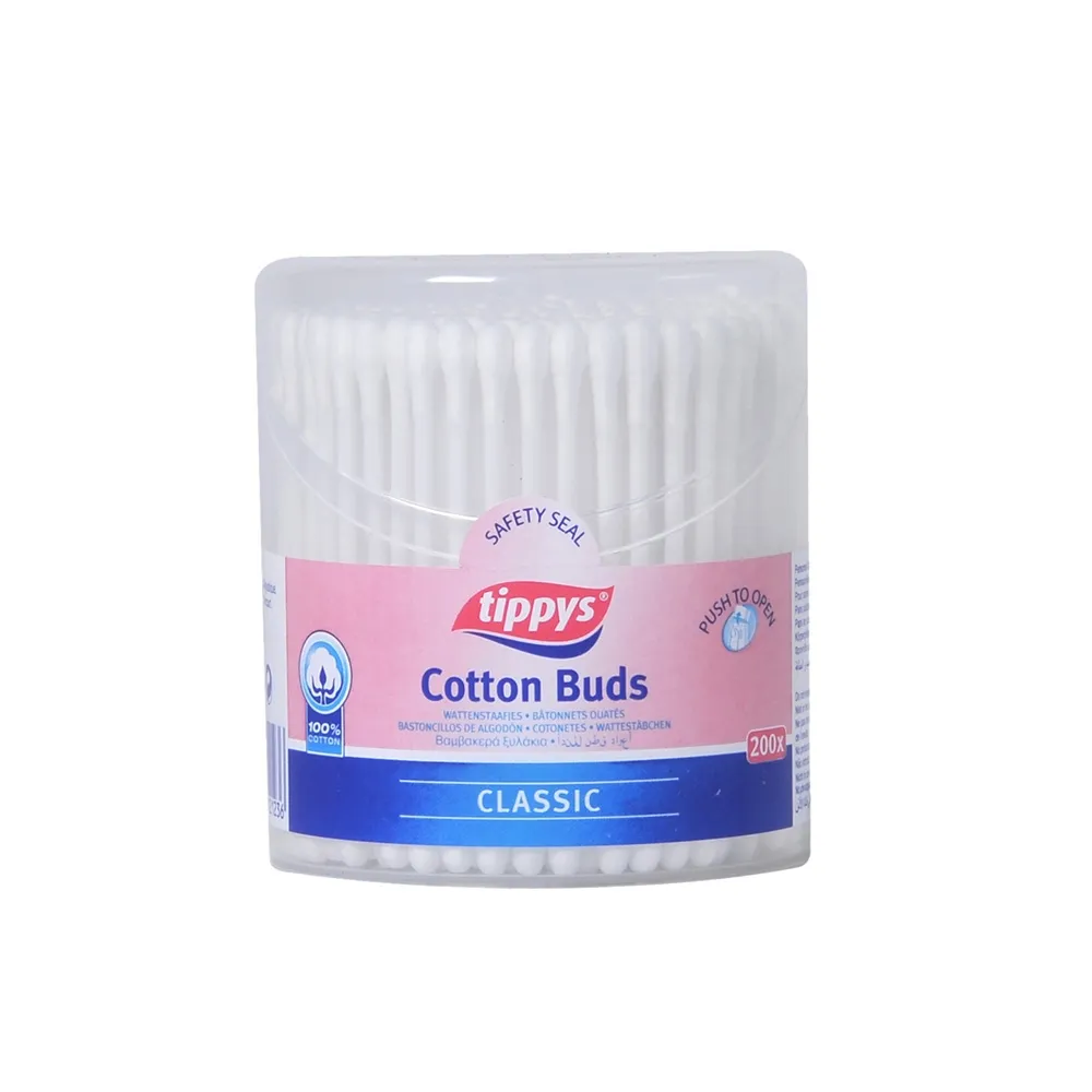Tippys أعواد قطنية كلاسيكية، 200 pcs