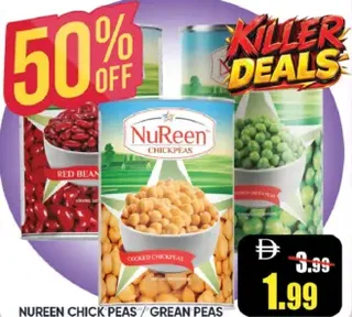 NuReen Chick Peas / Green Peas / Red Kidney Beans Astd