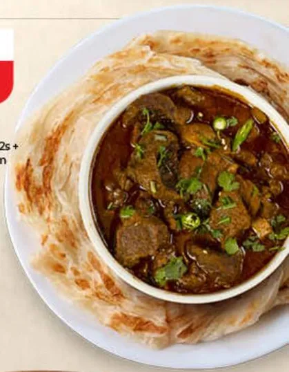 Malabar Paratha + Beef Curry