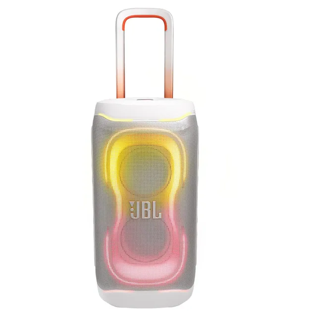 PartyBox Stage 330 Portable Bluetooth Party Speaker with JBL Pro Sound and Lightshow, White