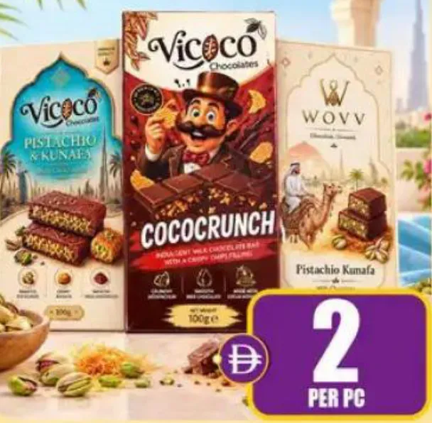 Vicoco شوكولاتة بالكنافة والفستق