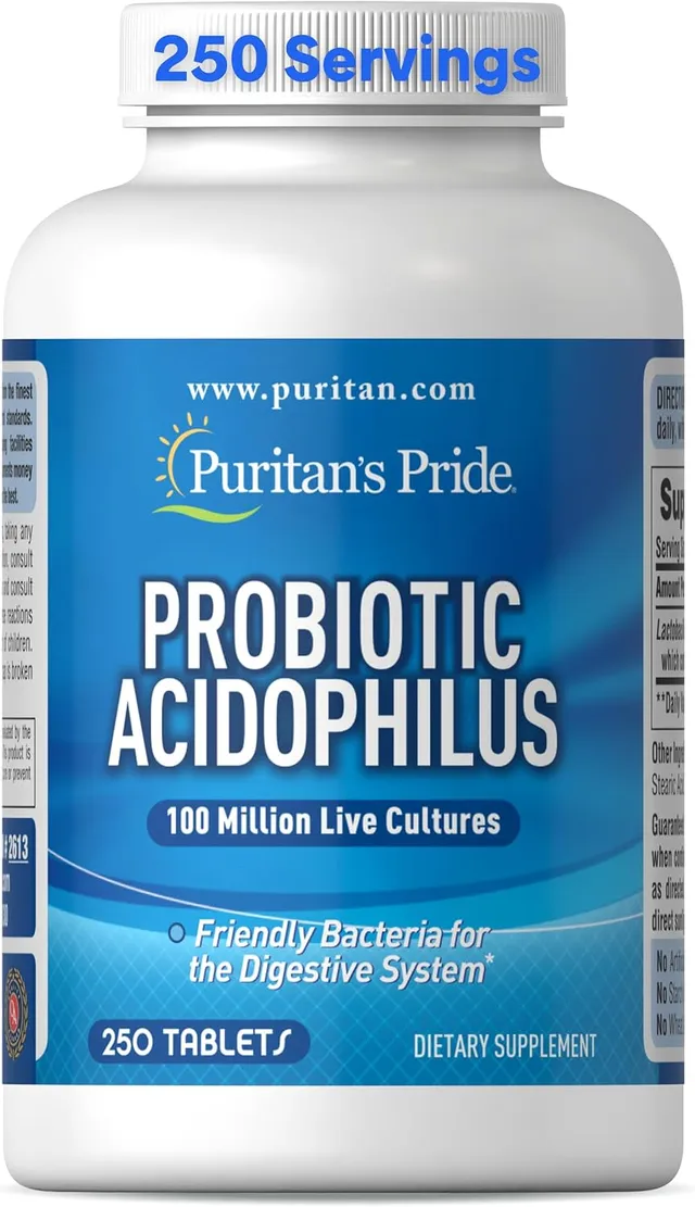 Puritan'S Pride Probiotic Supplement, Acidophilus, Capsule, 250 Count