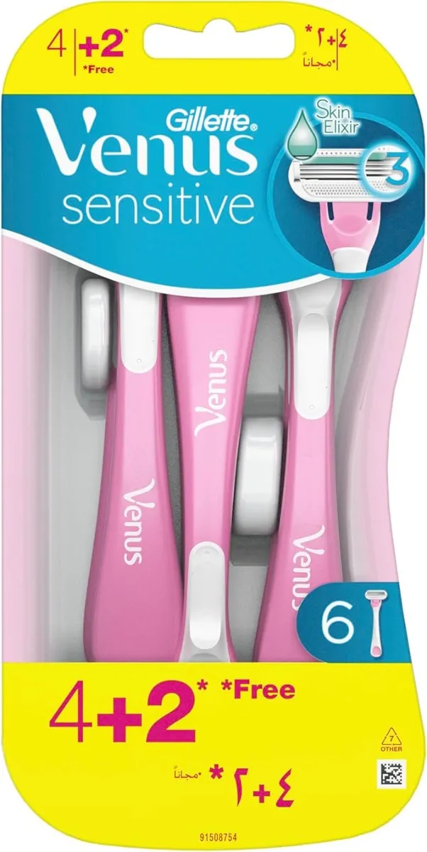 Venus Sensitive Disposable - 6's