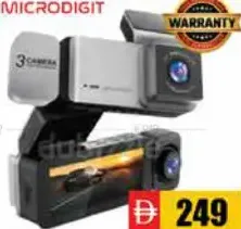 Microdigit 3 in 1 HD Dash Cam MDC82
