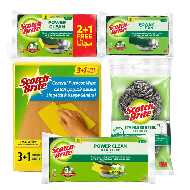 3M Scotch Brite Scouring Combo Pack