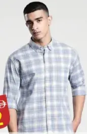 K&Sons Mens F/S Laffer Checks Shirt