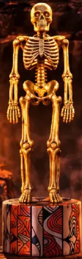 Halloween Skull Led Light Gold