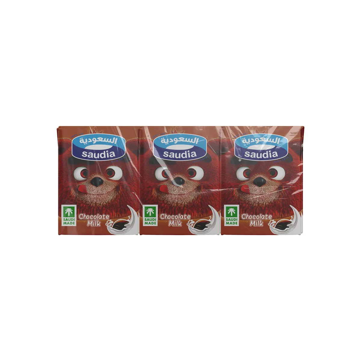 Saudia حليب الشوكولاتة UHT 200 ml x 5 pcs + 1 pc مجانا