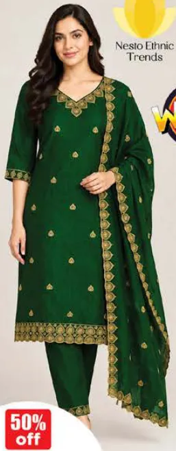 Nesto Ethnic Trends Women’s 3pcs Suit Set Assorted
