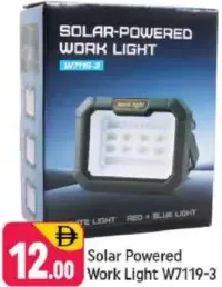 Solar Powered Work Light W7119-3