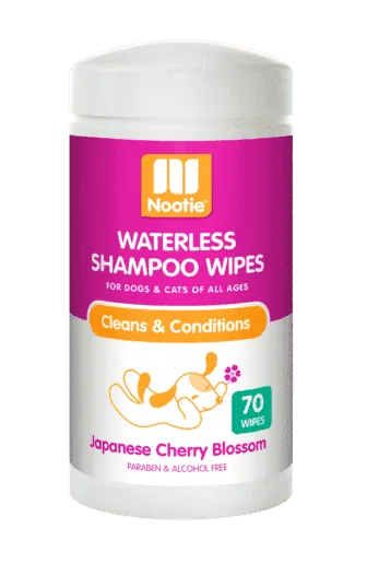 nootie Waterless Shampoo Wipes Japanese Cherry Blossom 70 Count