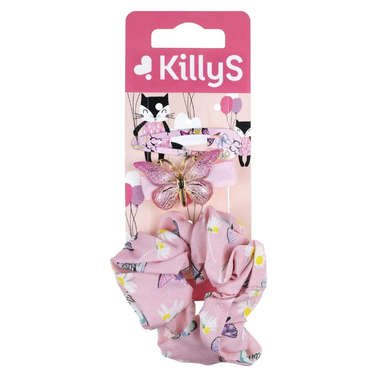 Killys طقم إكسسوارات شعر للأطفال سكرانشي وكليبسات