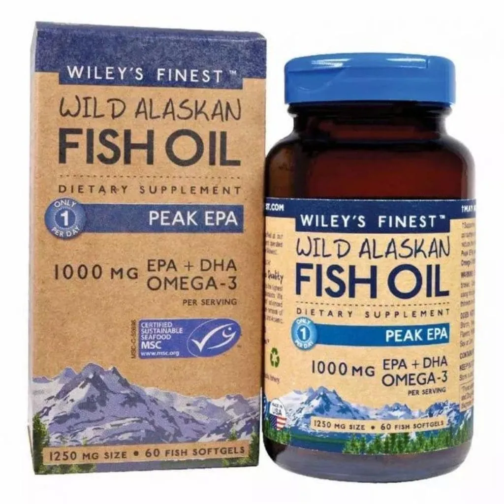 Wileys كبسولات Finest Peak Epa الهلامية، 60 قرصا