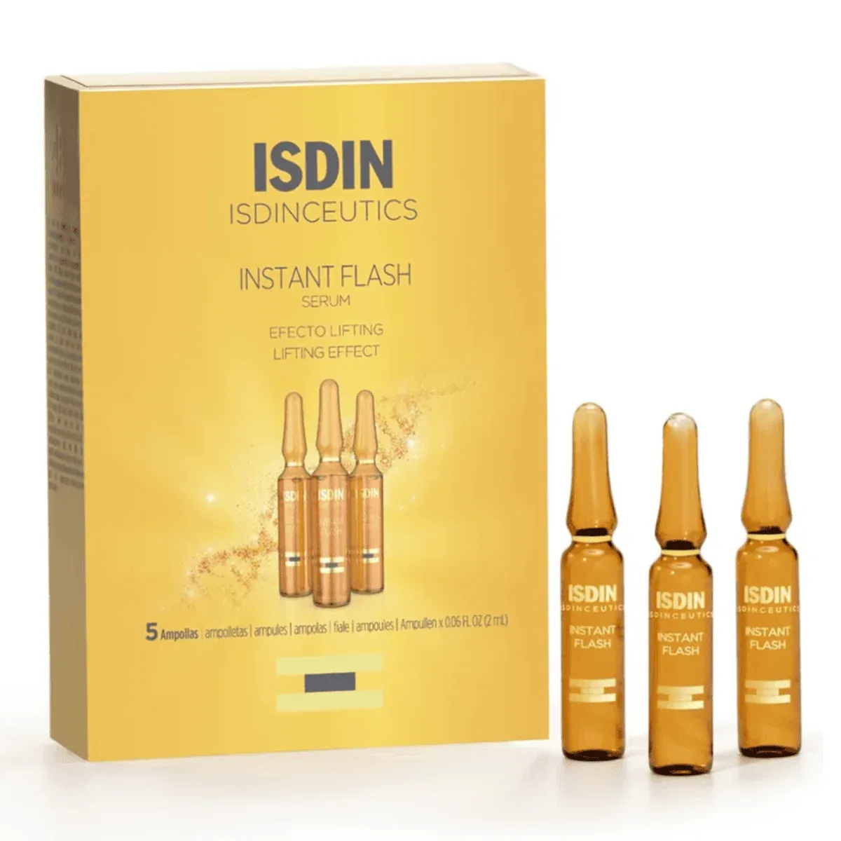 أمبولات سيروم التأثير الفوري لشد البشرة Isdinceutics Instant Flash عدد 5 Units
