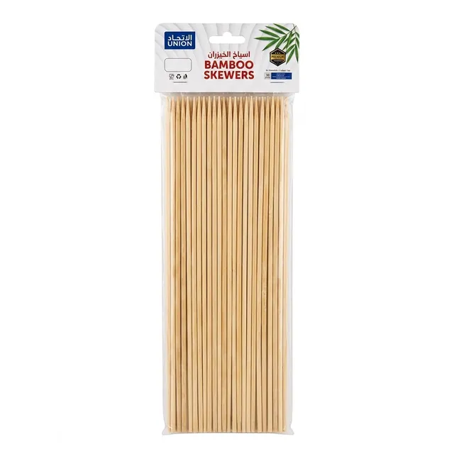 Union Premium Bamboo Kebab Skewers 12" - 100 Pieces