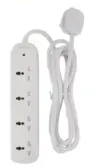 Epsilon 4 way power extension socket with indicator