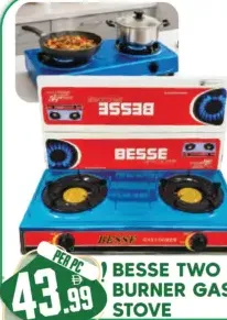 Besse موقد غاز بشعلتين