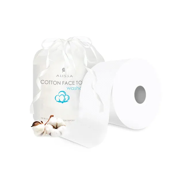 aiwanto 2Pack Tissue Roll Makeup Remover Tissue Women's Facial Tissue Cotton Towel Tissue Roll