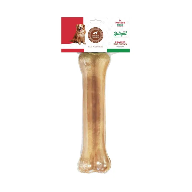 Delight Pressed Bone Rawhide Dog Chews
