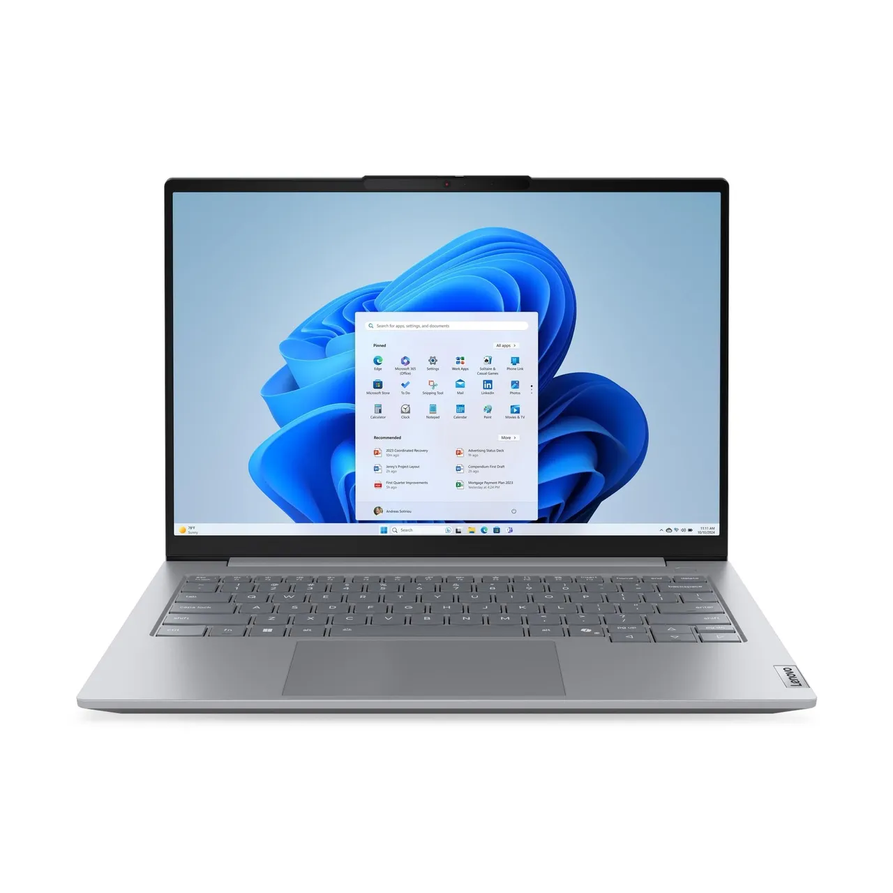 Lenovo لابتوب ThinkBook 14 Gen 8، شاشة 14 بوصة WUXGA IPS، معالج Intel Core Ultra 5 225U، رام 16GB DDR5، تخزين SSD 512GB، رسومات Intel، لوحة مفاتيح مضيئة ENG/ARB، رمادي أركتيك