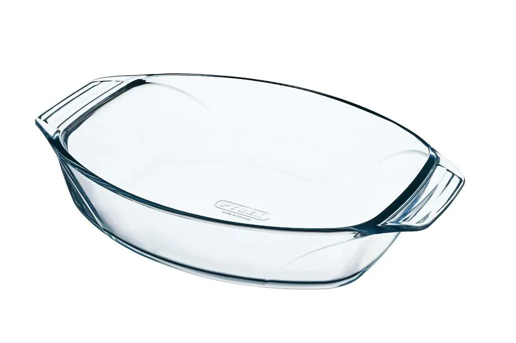 Pyrex صينية فرن زجاجية مستطيلة مقاومة عالية سهلة الإمساك
