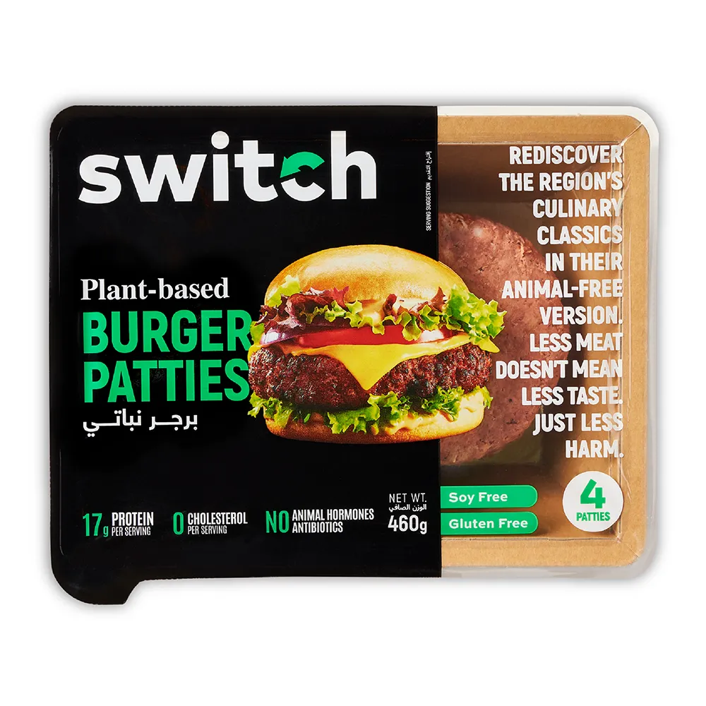Switch أقراص برجر نباتية - 4 pcs