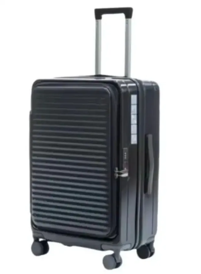 generic 24 Inch Expandable Large Capacity Checked Luggage Durable Anti-Theft Front Opening Cover Spinning Wheels Tsa Lock Approved