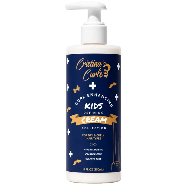 Cristina'S Curls Curl Defining Cream For Kids – Moisture Rich Styling For Soft Bouncy Curls
