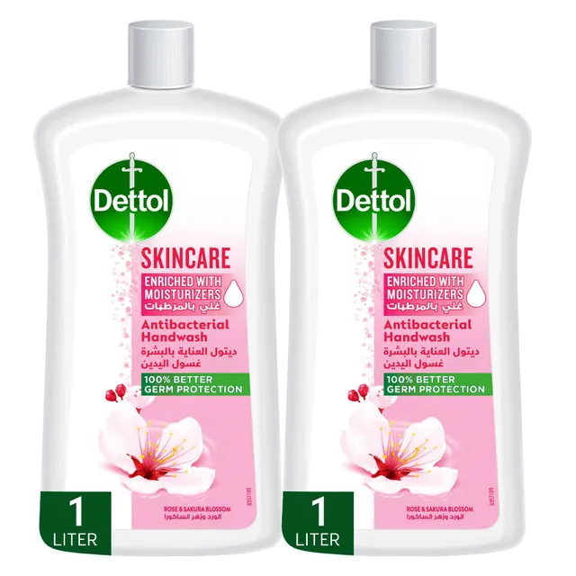 Dettol Skincare Liquid Handwash Refill, Rose & Sakura Blossom Scent
