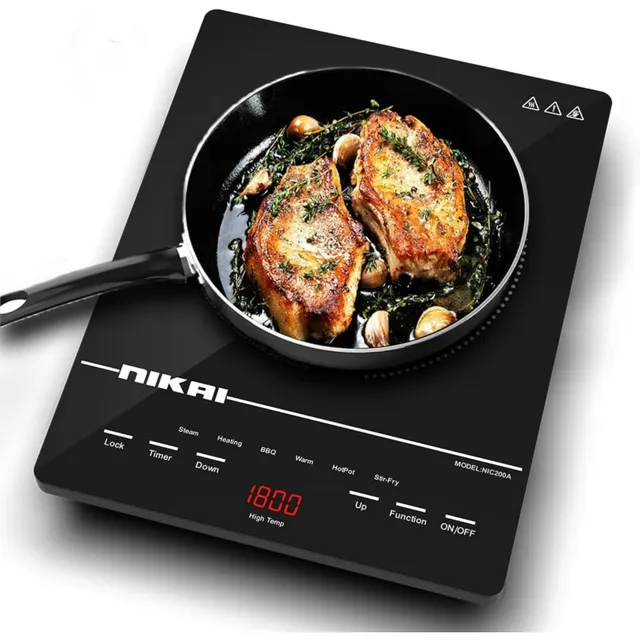 Nikai NIC200A 2000W Induction Cooker with LED Display - One Size