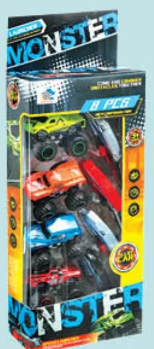 Toon Toys سيارة طريق معدنية تعمل بالقذف