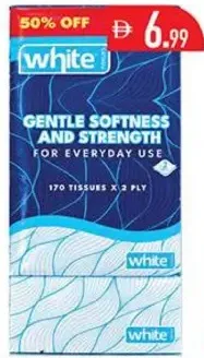 white Facial Tissue 2 Ply