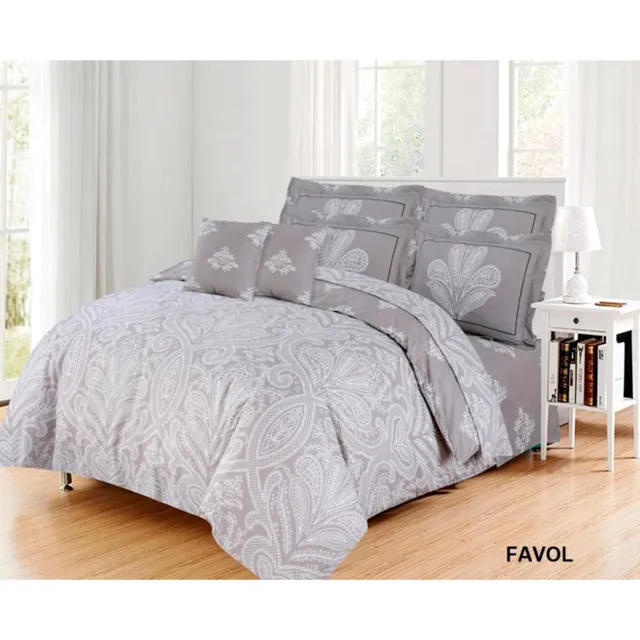 Barbarella Cotton Single Comforter Set, 4 pcs, 144 Thread Count, Favol