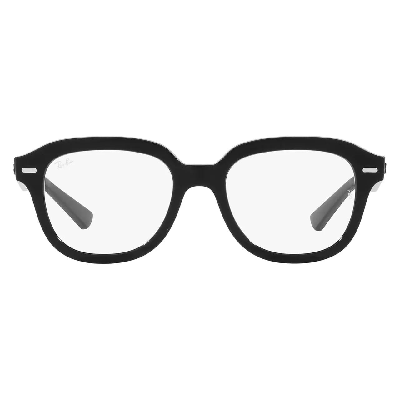 Ray-Ban نظارة شمسية مربعة للجنسين Rayban شفاف/رمادي، B4398901/GH53