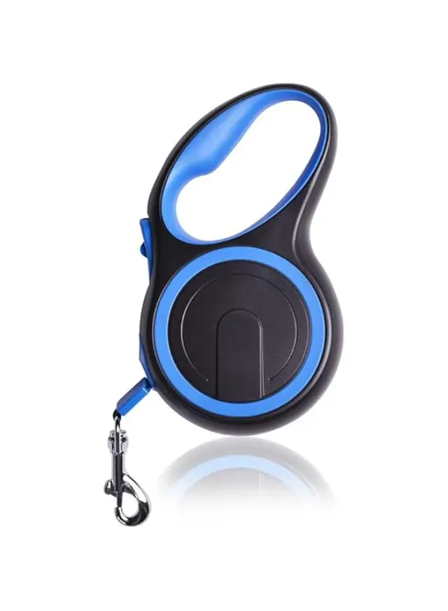hocc Retractable Dog Leash 8M with Anti-Slip Handle Dog Retractable Leash for Dogs Up to, One Button Break&Lock 360 Heavy Duty Long Dog Lead for Running Walking (Blue)