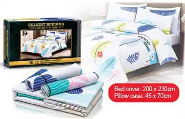 Delight Bedding شرشف مزدوجة مع الأكياس مخدة