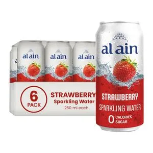 Al Ain Strawberry Sparkling Water Can