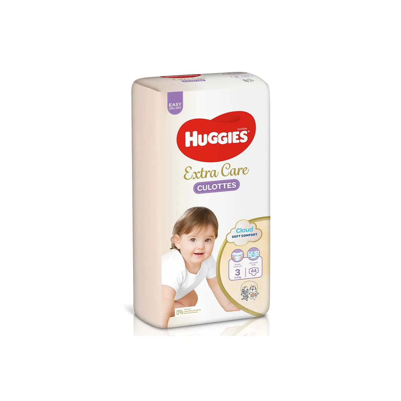 Huggies حفاضات كلوت للعناية الإضافية - مقاس 3 (6-) - 44 pcs