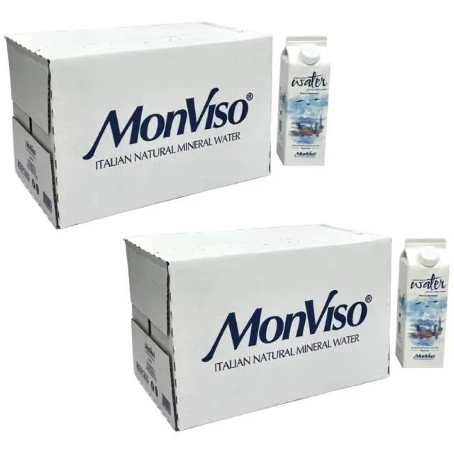Monviso Natural Mineral Water Gable Top