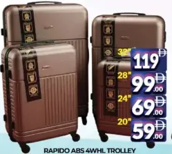 Rapido Abs 4Whl Trolley