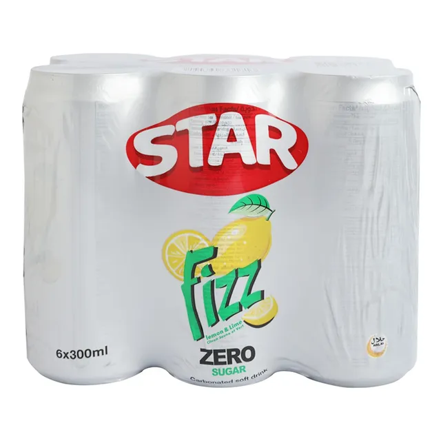 Star Fizz Lemon & Lime Zero Sugar Carbonated Soft Drink