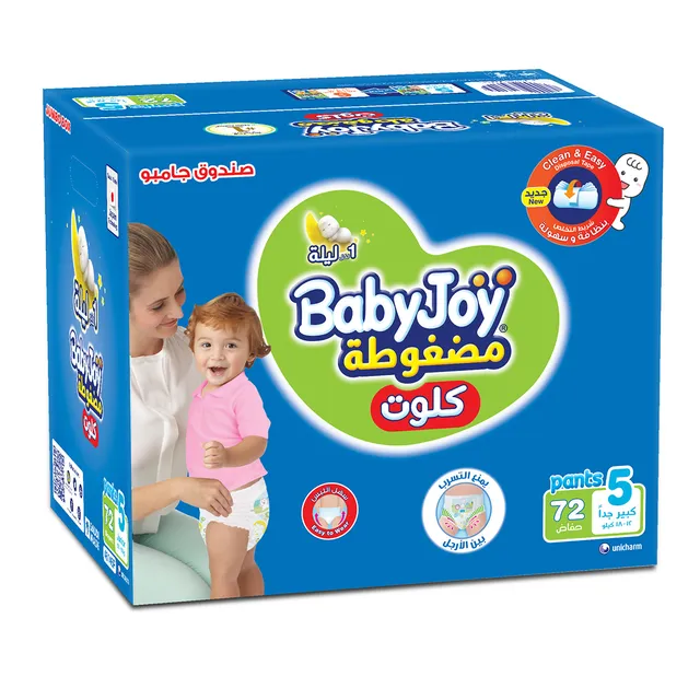 Babyjoy Cullote Diaper Size 5 (12- )- 72 Pcs