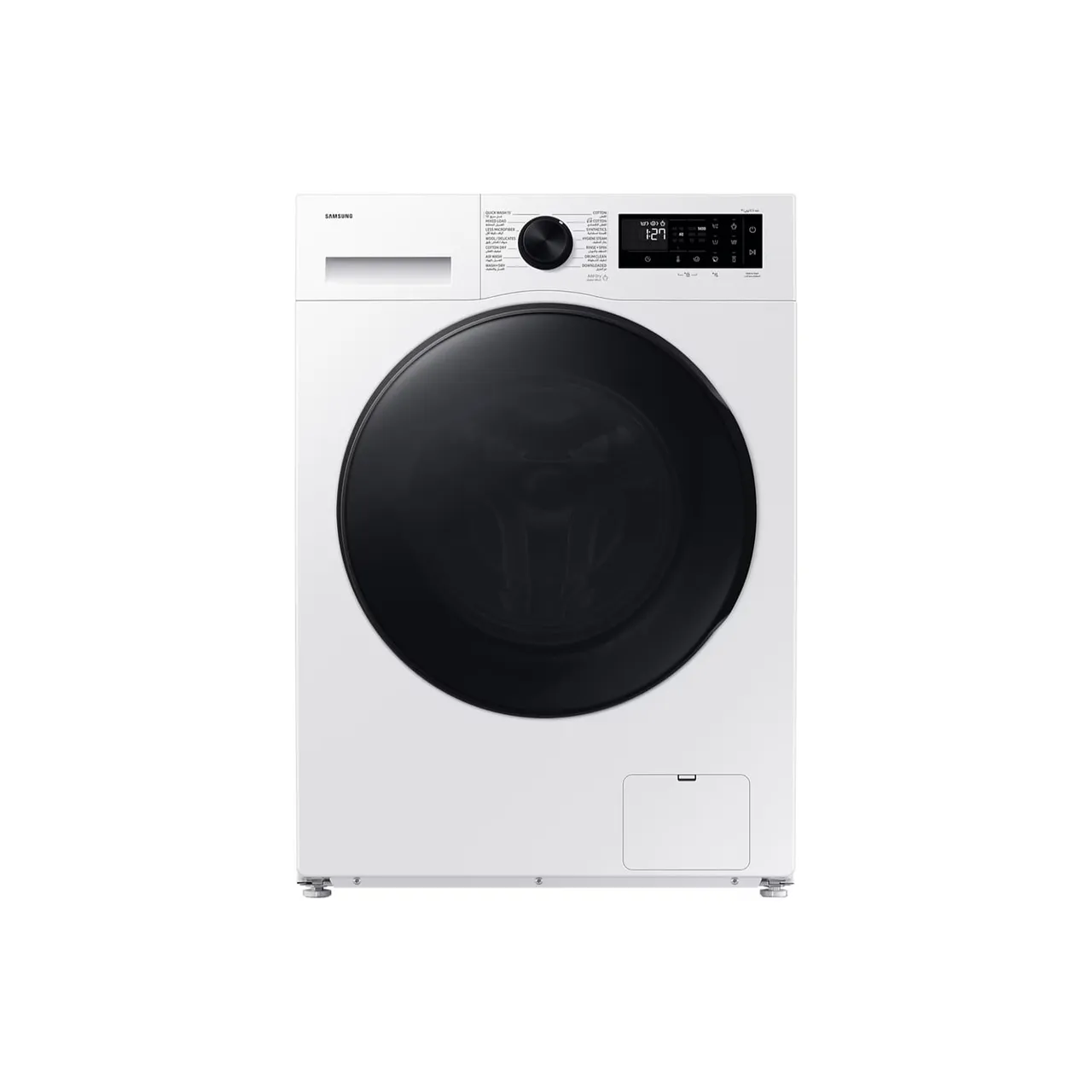 Samsung غسالة ومجفف تحميل أمامي، 10.5/، 1400 RPM، أبيض، WD10DG5B15BEGU