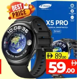 X-Inova Mens Round Smart Watch X5 Pro
