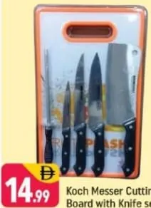 Koch Messer Cutting Board with Knife set
