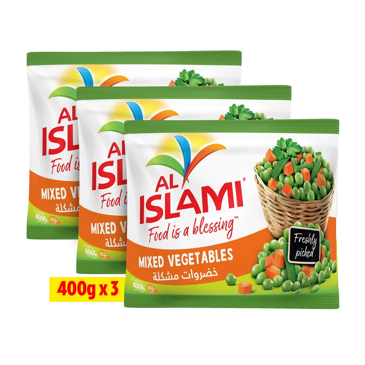 Al Islami خضار مشكلة 400g x 3pcs بسعر خاص