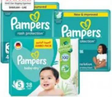 Pampers MI Taped Jumbo Pack Assorted Size