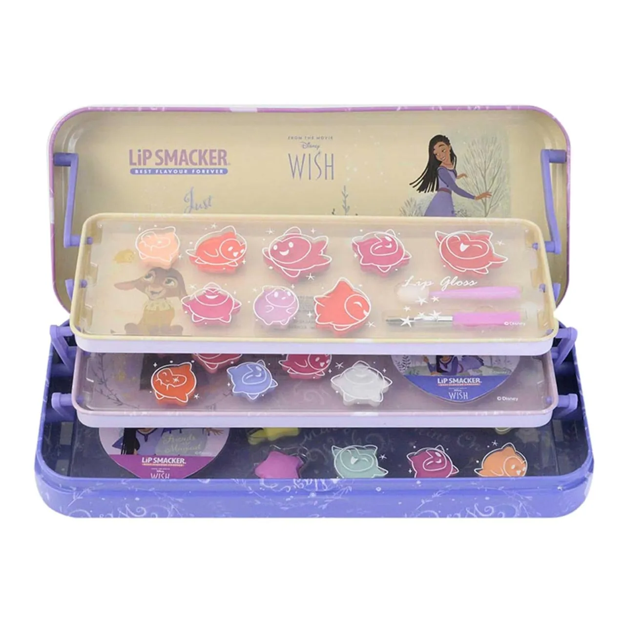 Lip Smacker علبة مكياج ثلاثية الطبقات بطابع Disney Wish