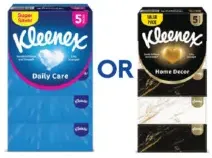 Kleenex Daily Care Facial Tissue - 5 x 170 Sheets